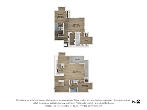 three bedroom three bath townhome1833SF0 SF
